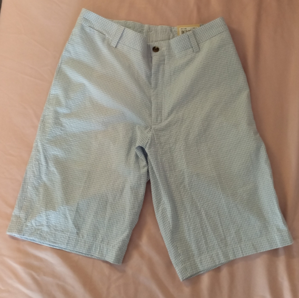 NWT Men's Charleston Khaki Plaid Shorts